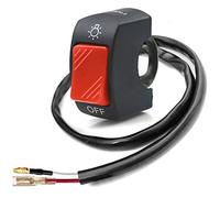 Interrupteur pour guidon de moto - Bouton marche/arrêt - Pièce de réglage pour phare LED U5 U7 U2 - Rouge