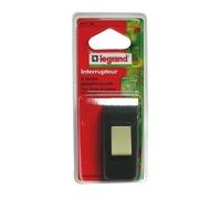 Legrand - Interrupteur à bascule pour lampe - bipolaire - blister - noir