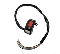 Interrupteur pour moto Guidon 7/8" Pour Phares Klaxon Interrupteur | 7/8 pouces, compatible pour u5 U7, montage rapide, plastique , mat
