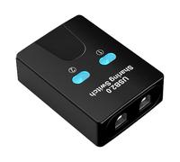 Interrupteur pour partage automatique, interrupteur d'imprimante avec bouton automatique, interrupteur sélecteur USB à 2 sorties, interrupteur d'imprimante avec bouton, compartiment pratique US