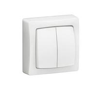 Legrand Interrupteur 086020L pour va-et-vient ou bouton-poussoir 5 en 1 saillie complet