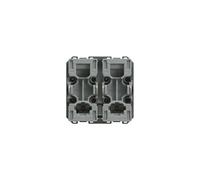 Hager Interrupteur pour volet roulant WXF300 - Gallery inverseur 2 modules Anthracite
