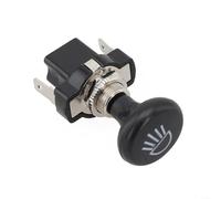 Interrupteur poussoir à tirer pour voiturette de golf électrique 12 V compatible avec Clubcar et Ezgo modèle 4034 Finition noire en métal