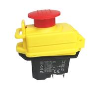 Interrupteur poussoir marche/arrêt, bouton d'alimentation, KJD17B interrupteur à bouton-poussoir électromagnétique étanche 220 V 2HP interrupteur de pression de sécurité avec couvercle d'arrêt d'urgen