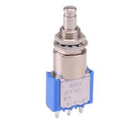 Interrupteur Poussoir Miniature Momentané 8632A APEM SPDT 4A 30VDC On-(On)