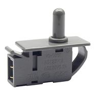 Interrupteur Poussoir Normalement Fermé HC-056K Gris 1A 250V - Pour Porte Frigo, Cave à Vin, Congélateur - Éclairage Porte NF Remplacement