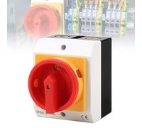 Interrupteur principal, 16 A, 3 pôles, interrupteur rotatif, interrupteur d'arrêt IP65, interrupteur de réparation avec boîtier de séparation de l'alimentation pour connecter des interrupteurs et