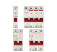 Interrupteur principal à couteau for rail DIN 1P, 2P, 3P, 4P, 40A, 63A, 100A, 125A, disjoncteur for usage domestique et industriel, AC 230V, 400V(2P,63A)