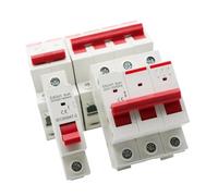 Interrupteur Principal À Couteau For Rail DIN 1P, 2P, 3P, 4P, 40A, 63A, 100A, 125A, Disjoncteur For Usage Domestique Et Industriel, AC 230V, 400V(100A,3P)