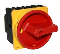 Interrupteur principal Intratec 20A 4 pôles - Sectionneur de charge IP65 pour montage en façade - Interrupteur d’arrêt d’urgence industriel - Commutateur rotatif sécurisé 230V 400V