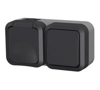 Interrupteur + prise - QUARX - Aqua Pro - Extérieure, verticale, IP55, 250V, 16A