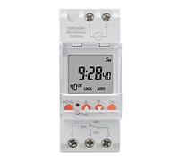 Interrupteur Programmable Temporisé, Affichage Grand Écran avec Rétroéclairage LCD, 85-265VAC 30A - Gestion Intelligente des Appareils, Horloge Analogique 24 Heures, Installati