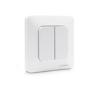 Interrupteur radio double Enocean sans fil sans pile - - 600101 - Interrupteur double