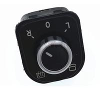 Interrupteur Réglage Rétroviseur Compatible Avec VW Pour Passat B6 Pour Eos Pour Golf 5 6 Pour GTI Mk5 6 Pour SCIROCCO 5ND959855 5ND959565A 5K3959857 Bouton De Rétroviseur Chromé(5ND959565A)