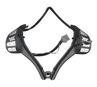 Interrupteur Régulateur Vitesse Au Volant Pour Nissan Pour Navara 2017-2021 Pour Terra 2018-2020 (25550-3TA3A) Bouton Commande Volant(Fibre de carbone)