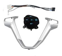 Interrupteur Régulateur Vitesse Panneau Cadre Voiture Décoratif + Boutons Régulateur Vitesse Couverture Volant Pour Ford Pour Fiesta MK7 MK8 Pour Ecosport 2013