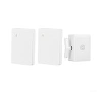 Interrupteur Robot Télécommande Bouton Poussoir Appareil Domotique avec Télécommande RF pour Interrupteurs Muraux Blanc Matériau ABS
