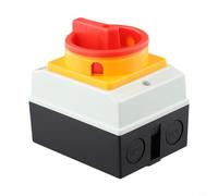 Interrupteur rotatif 16 A 4 broches IP65 étanche, interrupteur de séparation de charge UKP pour extérieur et intérieur, 440 V CA avec contacts argentés en PC + ABS