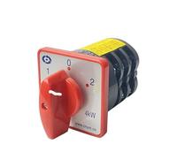 Interrupteur rotatif 3 positions 20 A 4 kW, 3 pôles, 12 bornes, conversion de contact argenté, sélecteur à came HZ5-20/4 M05