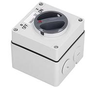 Interrupteur Rotatif 3P 40A 500V IP66, Sectionneur Étanche Extérieur avec Verrouillage de Sécurité, Boîtier PC Ignifugé Haute Résistance aux Chocs, pour Industrie et Atelier