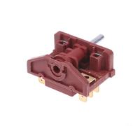 Interrupteur rotatif 6 bornes 250 V 16 A pour four, cuisinière, appareils | Matériau PA66, contrôle de vitesse 0-4, 400 V 10 A, pour four, cuisinière, appareils de cuisine, connexion sécurisée à 6