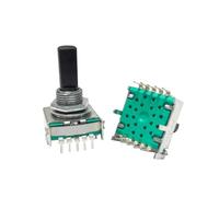 Interrupteur rotatif à bande RS17, 2 pièces, 1 pôle, 3 4 5 6 7 8 positions, petit appareil ménager, commutateur d'engrenages de Conversion, 10 broches, arbre 15/20MM(20MM Half Shaft,3 Posiitons)