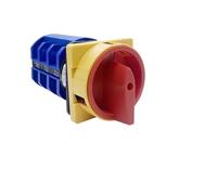 Interrupteur rotatif à came 63A avec isolateur de cadenas, inverseur de circuit d'alimentation OFF-ON LW28 YMW26 LW26GS (1 pièce)(4P 16Terminals)
