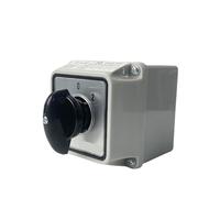 Interrupteur rotatif à came inverseur 3 positions LW26-25/2M, 25 A, 2 pôles, avec boîtier, moteur électrique, inversion de marche, 1 pièce(Switch Box OFF-ON)