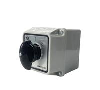 Interrupteur rotatif à cames inverseur 3 positions LW26-25/2M, 25 A, 2 pôles, avec boîtier étanche, moteur électrique à inversion de marche(Switch Box 101 Reset)
