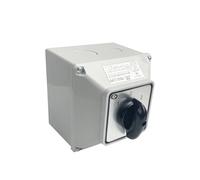 Interrupteur rotatif à cames inverseur LW26-32 YMW26-32/2M 32 A 2 pôles avec boîtier étanche IP65 Chambre d'extinction d'arc sélective Argent(01234)