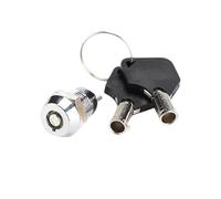Interrupteur rotatif à clé 12 mm, verrouillage d'alimentation électronique/téléphone, deux positions, 2 broches, simple/double tirage, AC 250 V, 0,5 A, équipement mécanique(Single Pull)