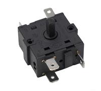 Interrupteur rotatif de contrôle de température pour chauffage électrique AC 250 V 16 A avec bouton marche/arrêt facile (5 broches)