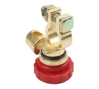 Interrupteur rotatif de coupure de batterie pour automobile et marine, type L, compatible avec les tailles de bornes négatives standard (rouge)