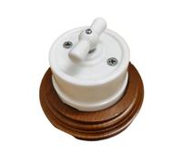 Interrupteur rotatif en céramique for applique murale, 10 A, 250 V, for la décoration intérieure(Black Switch)