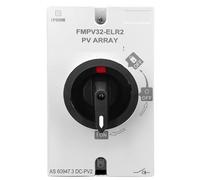 Interrupteur rotatif sectionneur 1200 V CC 32 A IP66