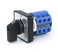 Interrupteur rotatif tripolaire LW26-20 20A - Sélecteur marche/arrêt for panneaux 64x64 mm et 48x48 mm(C06.3 OFF ON 64x64mm)