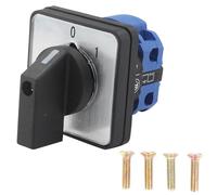 Interrupteur Rotatif Universel 2 Positions, 4 Bornes Commutateur Transfert 690V 25A, Sélecteur de Came Rotatif, Interrupteur Inverseur pour Usines, Ateliers, Installations de Production Industrielles