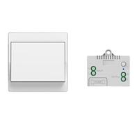 Interrupteur sans fil autoaliment, sans pile, tlcommande sans fil pour les lumires et appareils lectriques, tanche et sr (1 To 1)