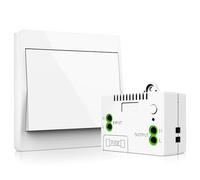 Interrupteur Sans Fil, Interrupteur D'éclairage Sans Fil, 433.92mhz Interrupteur De Sécurité De L'émetteur Rf Et 10a Contrôleur De Récepteur, Interrupteur Mural Auto Alimenté Avec Fusible