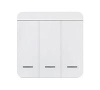 Interrupteur Sans Fil Marche/Arrêt avec Module 433, Télécommande Murale à Bouton-Poussoir 1, 2 ou 3 Voies pour Ampoule (3 Voies)