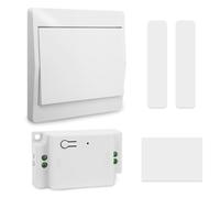 Interrupteur Sans Fil,Va et Vient Sans Fil avec Récepteur 230V 10A, 433MHz,Sans Pile Auto-alimenté,Commande à Distance pour Salon & Chambre (1 Récepteur et 1 Interrupteur)