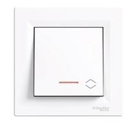 Interrupteur Schneider Electric EPH1500321 Asfora Series 6 avec voyant lumineux blanc