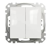 Interrupteur Schneider Electric SEDNA SDD111108 série 6+6 interrupteur escalier blanc