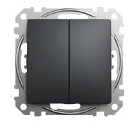 Interrupteur Schneider Electric SEDNA SDD114108 série 6+6 interrupteur escalier anthracite