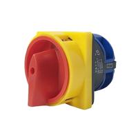 Interrupteur sectionneur 32 A unipolaire rotatif à cames LW26GS-32/1, verrouillage par cadenas, sélecteur de déconnexion principal marche/arrêt, YMW26-32/1GS, 1 pièce