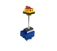 Interrupteur sectionneur 80A 100A 4P 2 positions avec barre en aluminium DIN sélecteur à came rotative armoire YMD11-100B LW30(100A 4P)