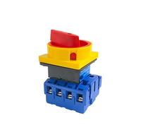 Interrupteur sectionneur à coupure de charge avec panneau de verrouillage 63A 4 phases 2 positions marche-arrêt Commutateur rotatif inverseur YMD11-63A/4P Industrial Switches