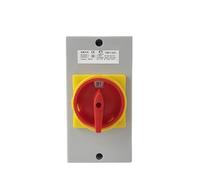 Interrupteur sectionneur à deux positions YMD11-63D, marche/arrêt, 63 A, 3 pôles, avec cadenas et boîtier IP65(White Base 3P)
