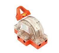 Interrupteur sectionneur bipolaire à deux positions transparent 32 A/63 A/100 A avec témoin lumineux(2P 100A)