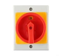 Interrupteur Sectionneur PC+ABS 16A 440V Étanche | Rotation fluide, conception compacte, montage mural pour facile, sécurité doigt, usage industriel